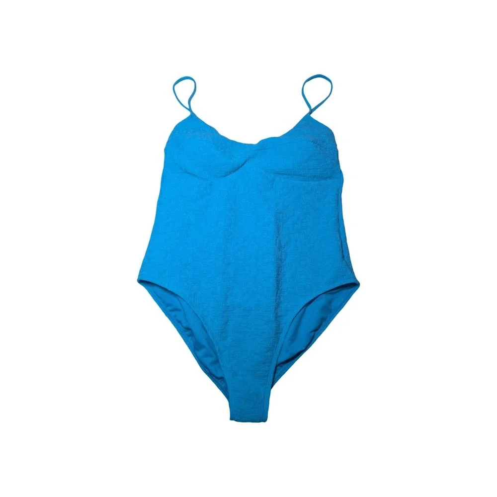 ⭐D9 Women's Jacquard Textured Regular Leg One Piece Swimsuit Sz Large